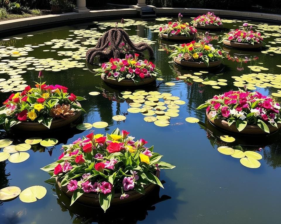 Ästhetik und Gestaltungsmöglichkeiten der schwimmenden Blumenbeete