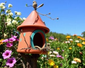 DIY-Vogelhäuschen aus alten Blumentöpfen: Upcycling leicht gemacht