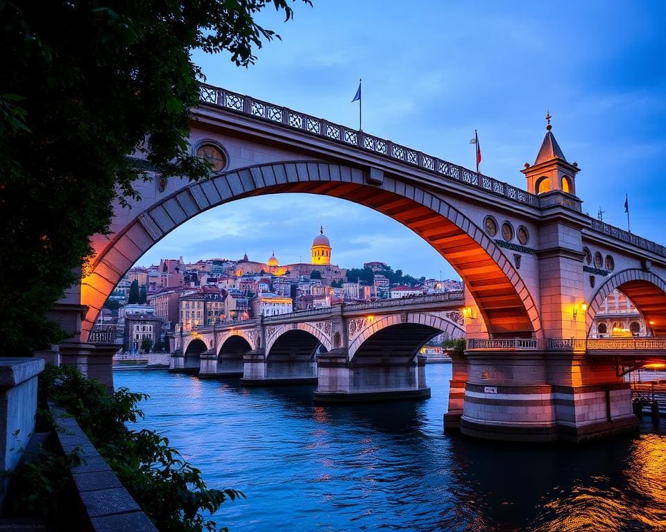 Historische Brücken in Istanbul, Türkei