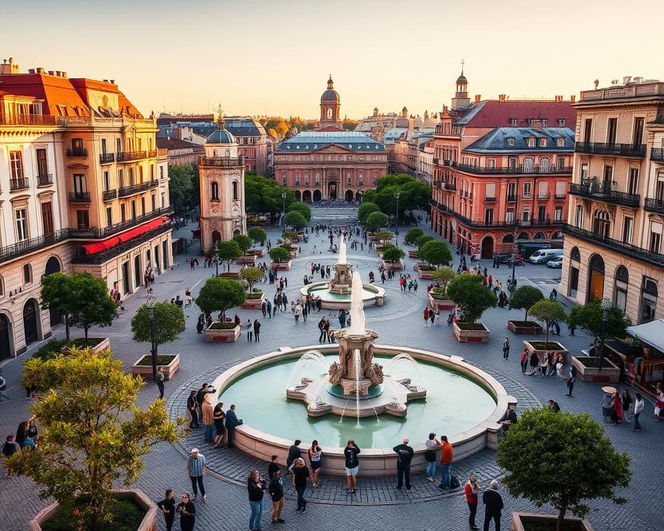 Historische Plätze in Madrid, Spanien