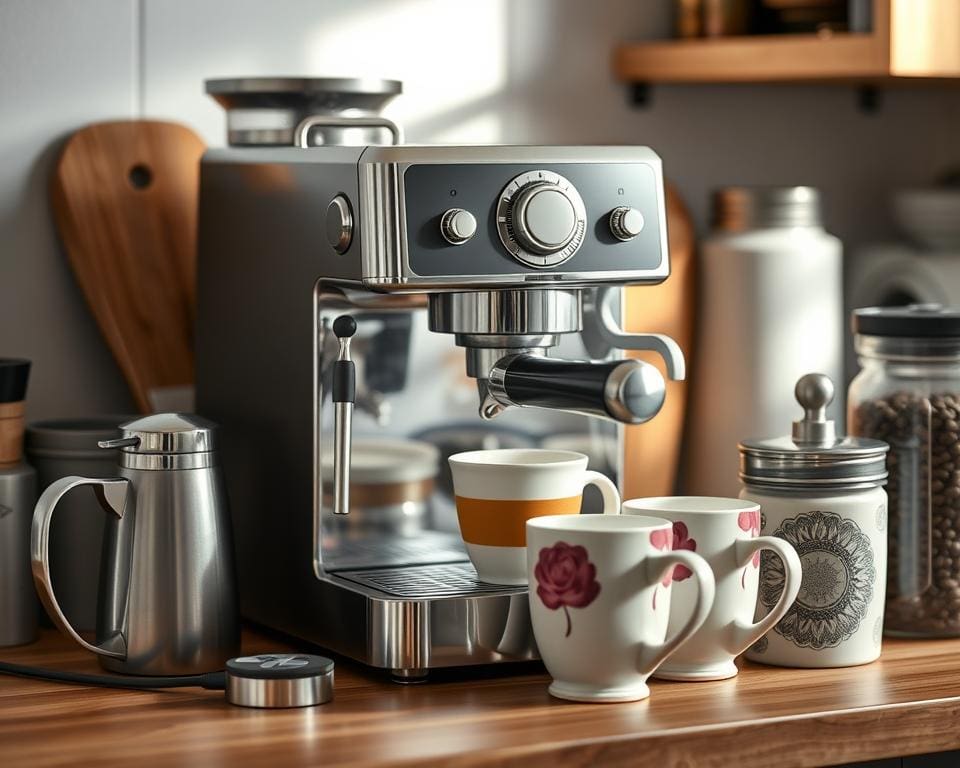 Kaffeemaschine und Zubehör für Kaffeeliebhaber