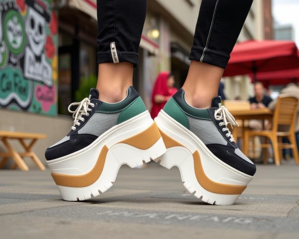 Plateau-Schuhe: Der modische Trend für den Alltag