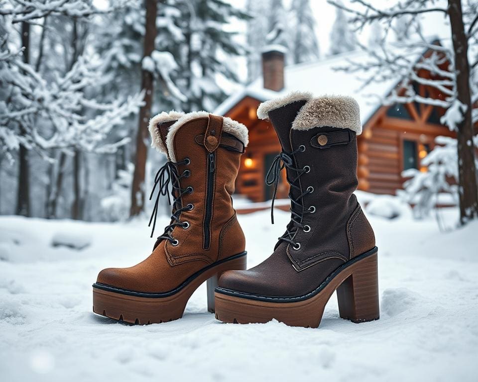 Plateau-Stiefel im Winter