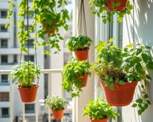 Schwebende Kräutergärten: Frische Ideen für Balkone