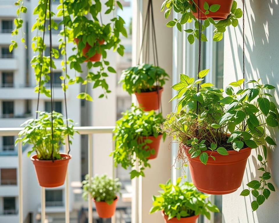 Schwebende Kräutergärten: Frische Ideen für Balkone