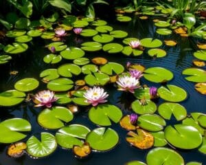 Schwimmende Teichpflanzen für stilvolle Wassergärten