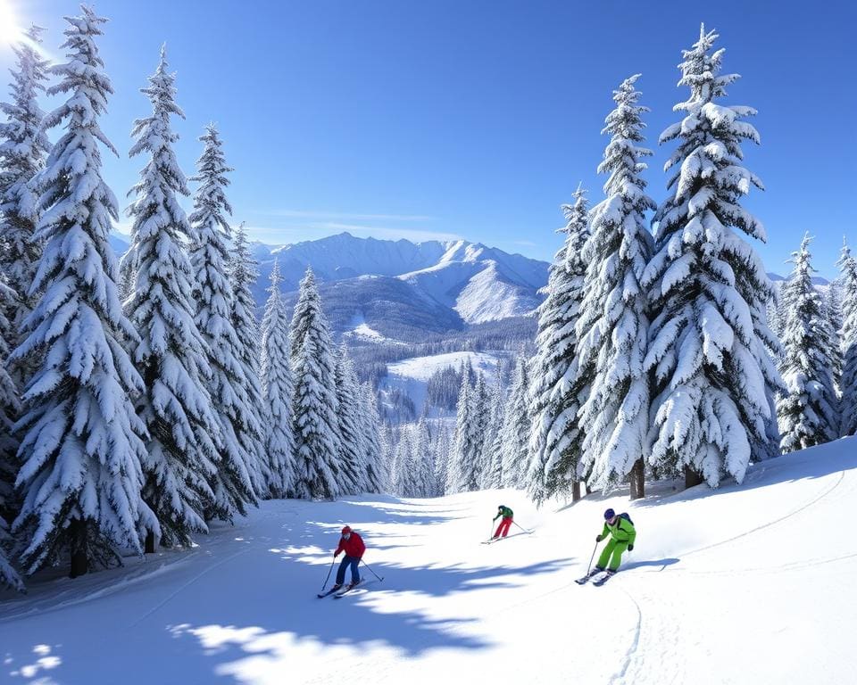 Skifahren in Whistler, British Columbia