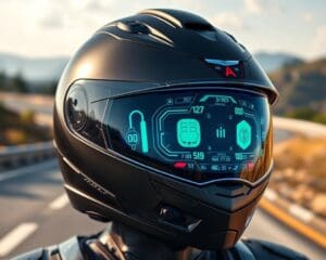 Smartes Motorradhelm mit Head-up-Display