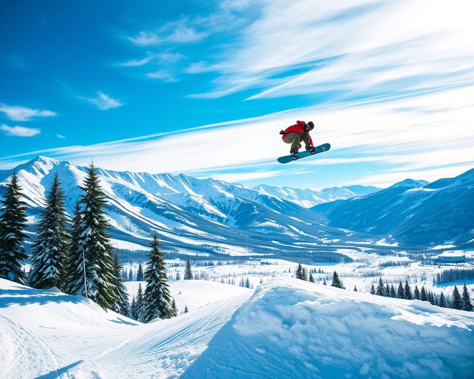 Snowboarden in Whistler