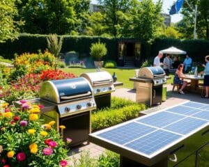 Solarbetriebene Außengrills für umweltfreundliche Gartenfeste