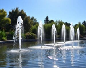 Solarbetriebene Teichfontänen für Wasserspiele ohne Strom