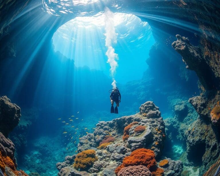 Tauchen im Great Blue Hole, Belize