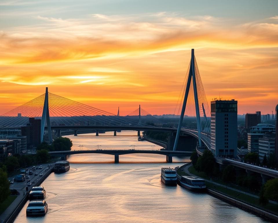 berühmte Brücken in Rotterdam