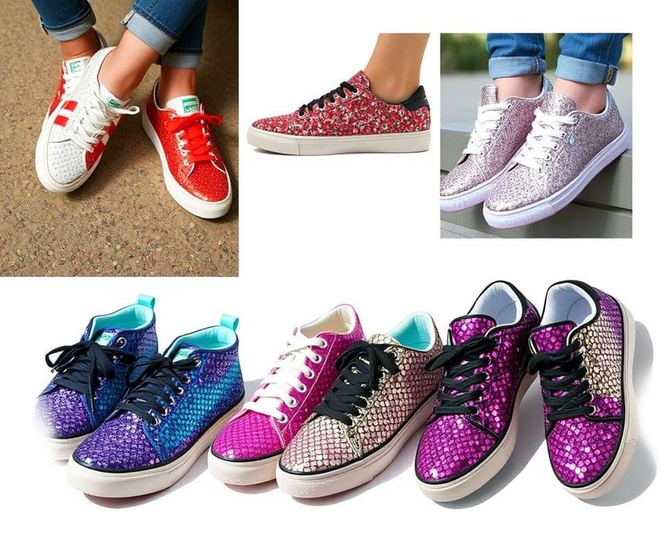 glitzernde Sneakers für jeden Anlass