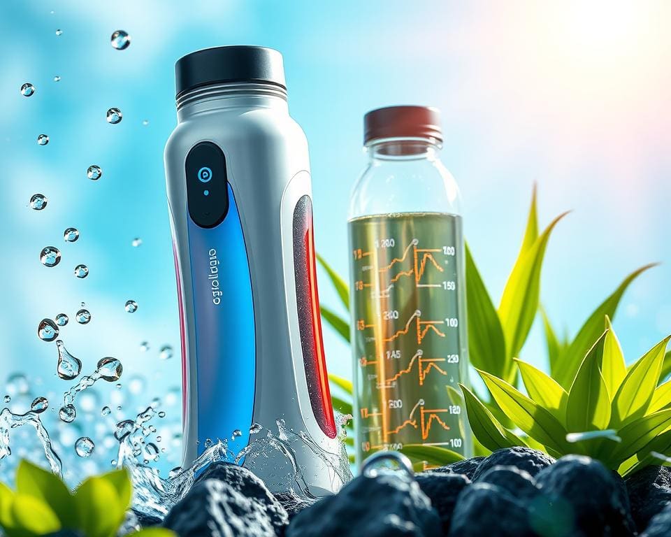 Smarte Trinkflaschen für Hydration mit Technologie