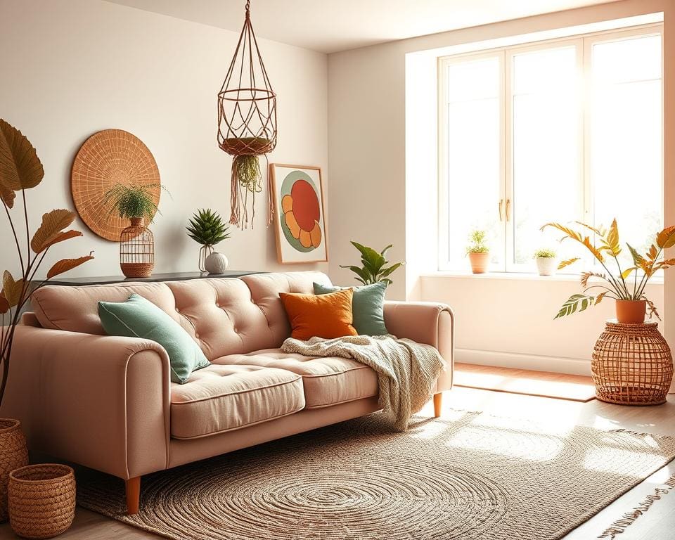 moderne Farbpaletten im Boho-Look