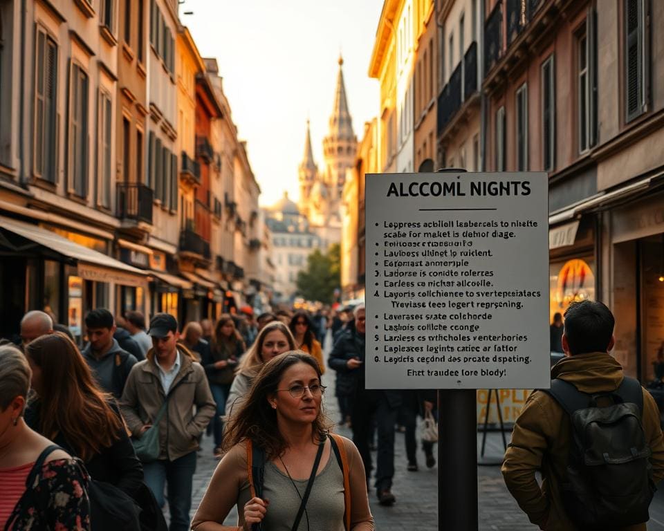 Alkoholbestimmungen Touristen