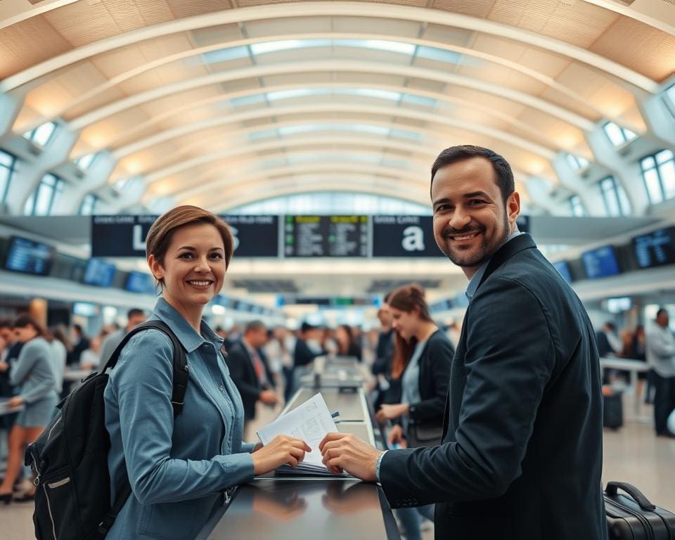 Check-In-Prozedur Flughafen