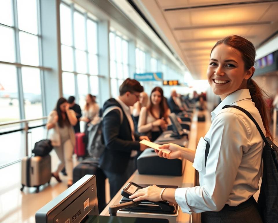 Was macht ein Check-In-Agent am Airport?