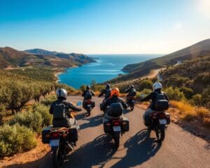 Wie buche ich gefuehrte Motorradreisen Sardinien ab Schweiz?