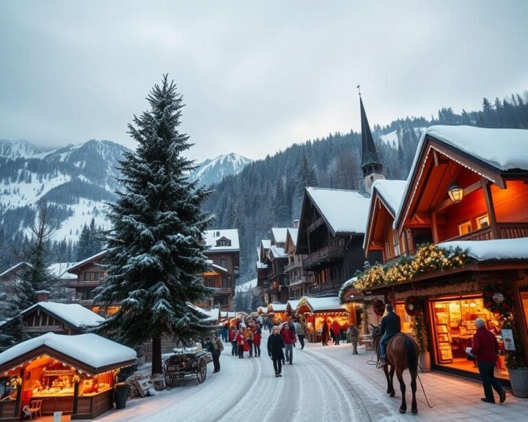 Wie verbringe ich Weihnachten in den Alpen?