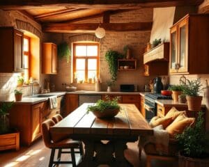 Welche Küchenfarben schaffen eine warme Atmosphäre?