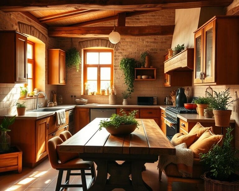 Welche Küchenfarben schaffen eine warme Atmosphäre?