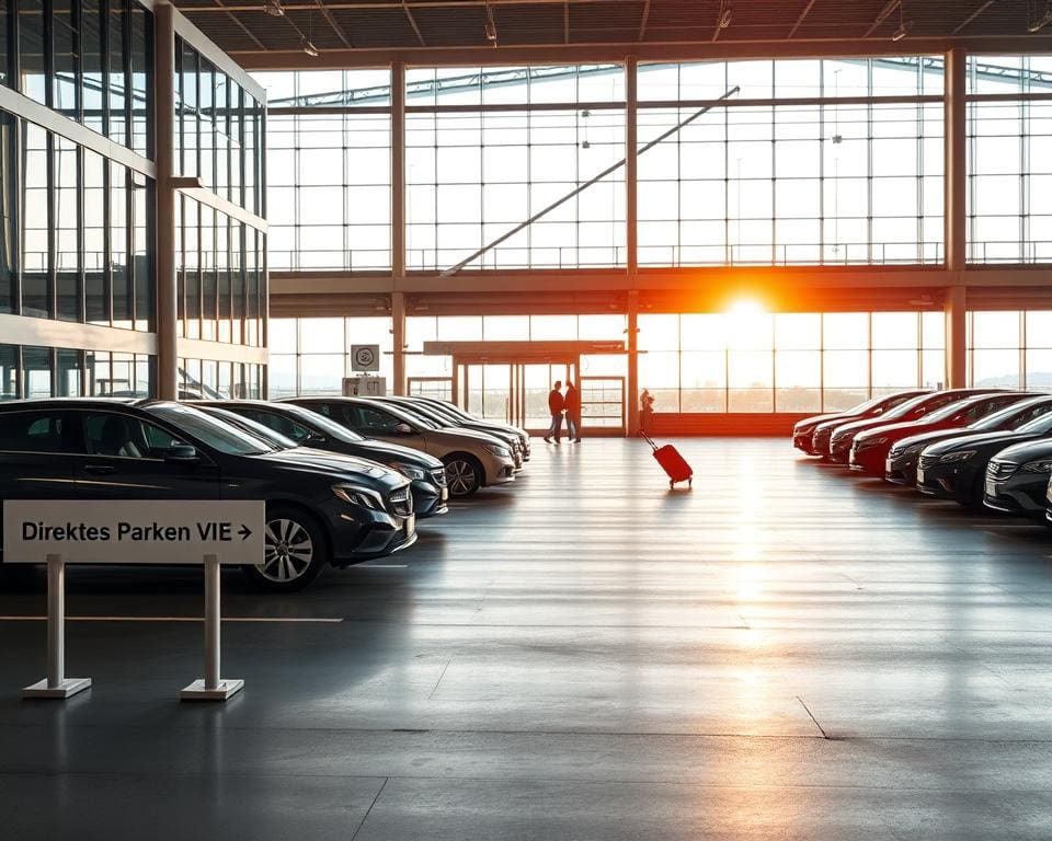 Welche Vorteile hat direktes Parken bei VIE?