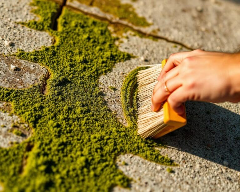 Wie entfernst du gruene Belage ohne Chemie?