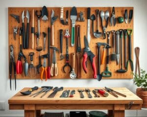 Wie ordnest du Gartenwerkzeuge uebersichtlich?