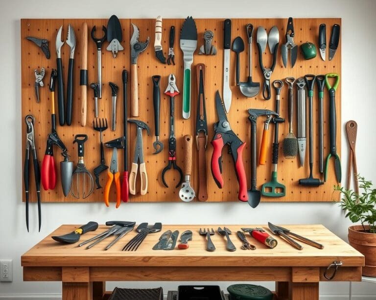 Wie ordnest du Gartenwerkzeuge uebersichtlich?