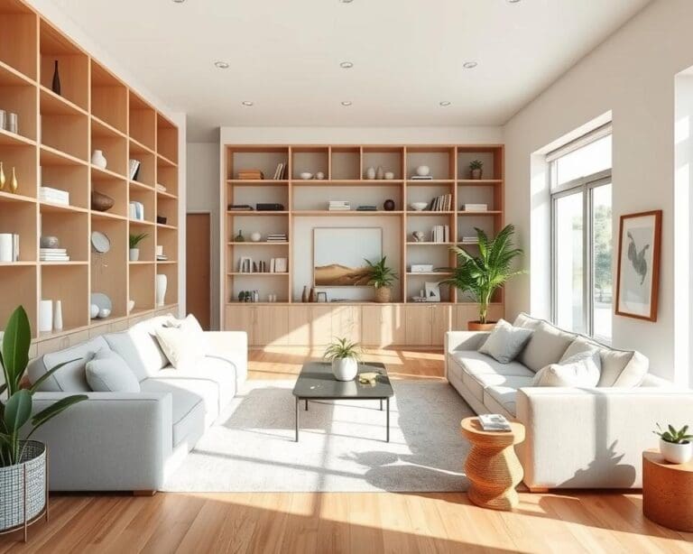 Wie schaffst du Ordnung im offenen Wohnraum?