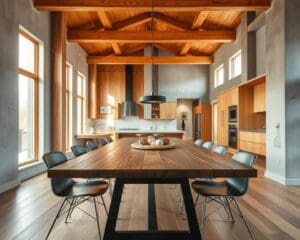 Wie kombiniert man Holz mit modernen Materialien?