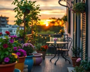 Womit verschönert man kleine Balkone?