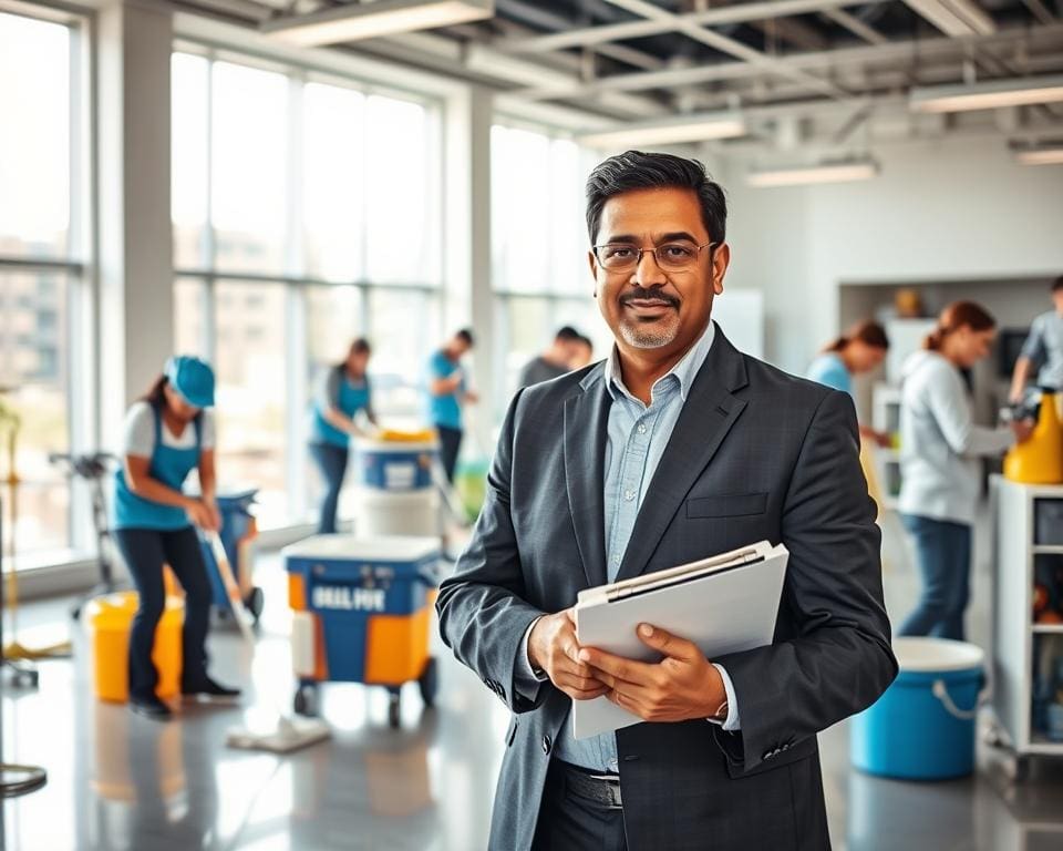 Wie arbeitet ein Serviceleiter im Reinigungsbereich?