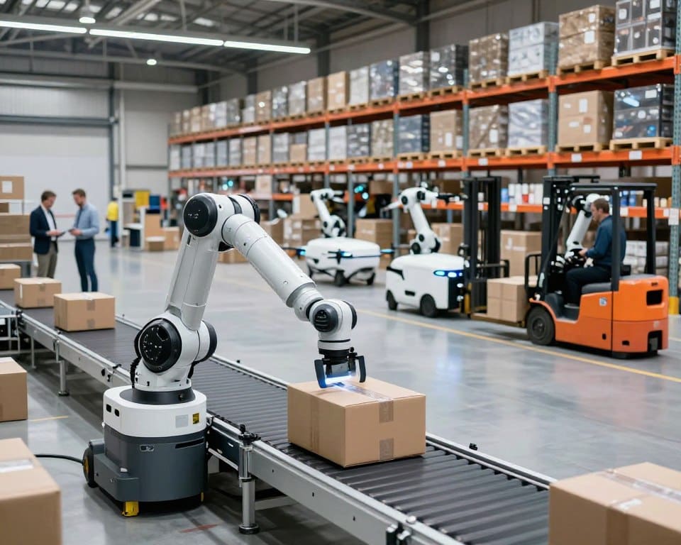 Wie arbeiten Roboter in modernen Logistikzentren?